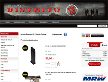 Tablet Screenshot of airsoftdistrito13.com